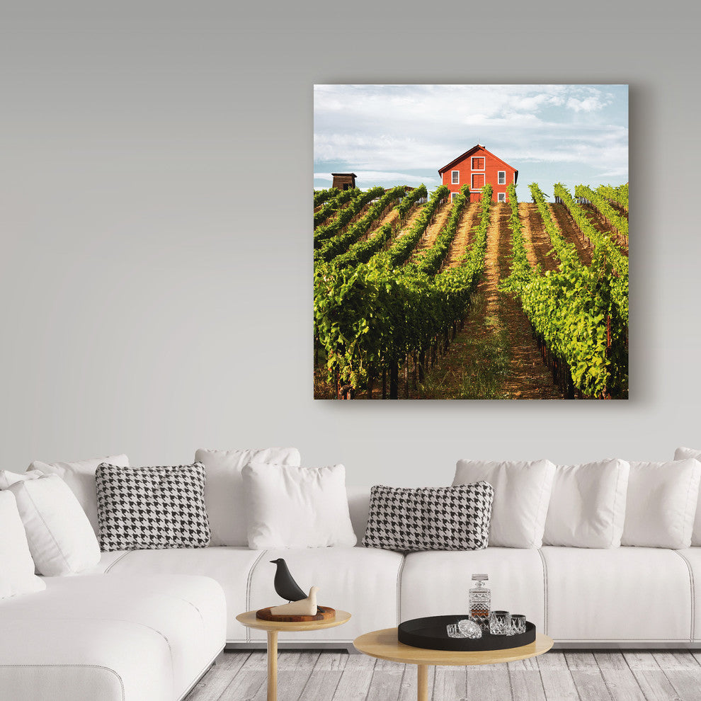 Lance Kuehne 'Dry Creek Barn' Canvas Art, 24"x24"