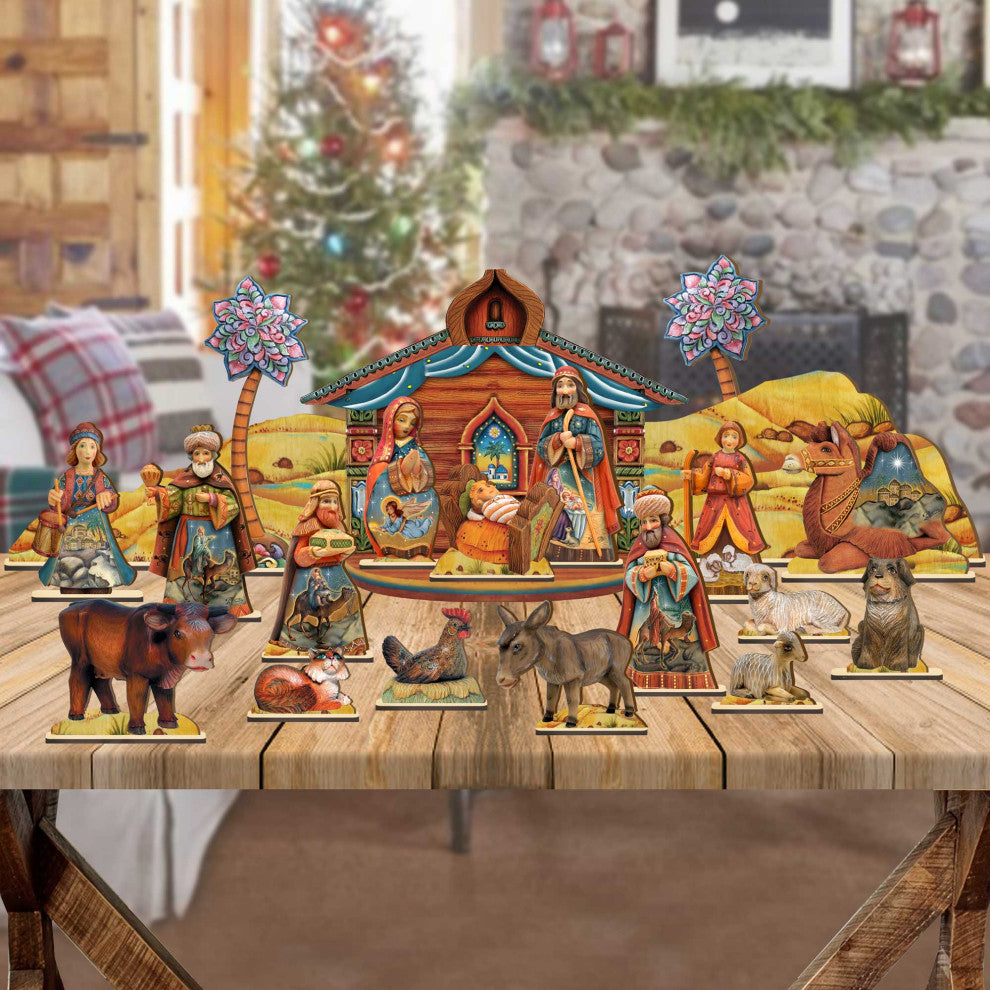 Nativity Village Set of 19