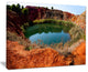 "Bauxite Mine With Lake" Landscape Canvas Photo Print, 20"x12"