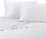 300 TC Silky 100% Bamboo Viscose Sheet Set, White, California King