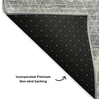Premium Machine Washable Mayfield AMF628 Gray 5' x 7'6" Rug