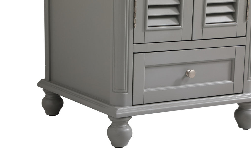 Home Living 24" Single Bathroom Vanity, Gray
