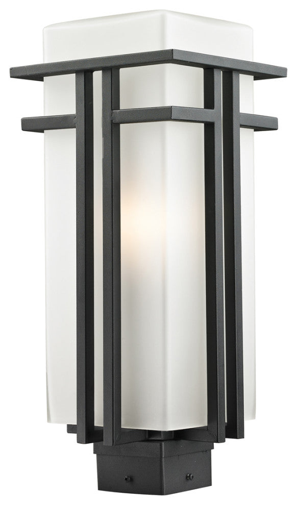 Abbey 1 Light Outdoor Post Light in Black (Sqr. Base - not incl.)