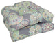 19" U-Shaped Dining Chair Cushions, Set of 2, Cera Sterling