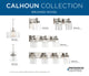Calhoun Collection Three-Light Vintage Brass Bath Vanity Light