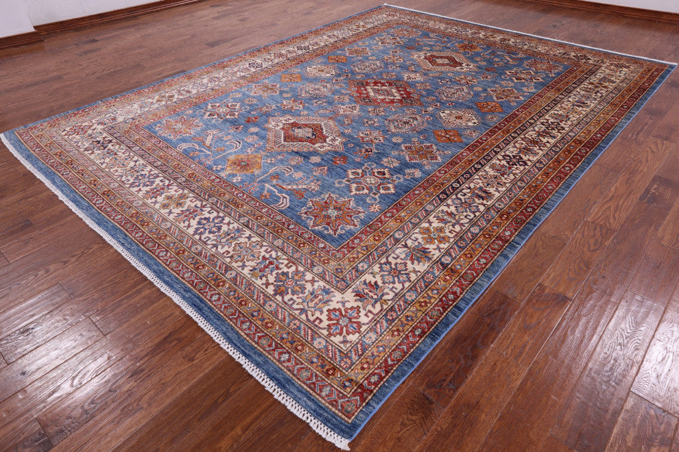 Super Kazak Hand Knotted Rug 8' 11" X 12' 2" Q5036