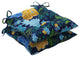 Spring Bling Blue Wrought Iron Seat Cushion, Set of 2