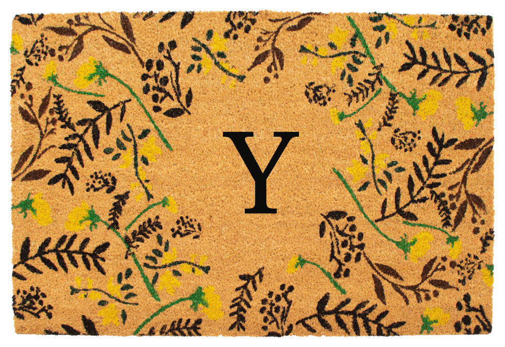 Calloway Mills Lily Bliss Monogram Doormat, Letter Y