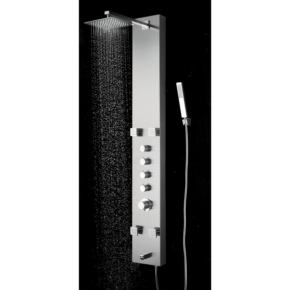 Blue Ocean 59"? Stainless Steel SPS8819 Thermostatic Shower Panel