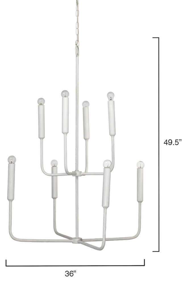 Mercer Two-Tier Gesso Chandelier