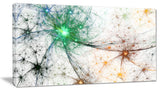 Abstract Colorful Fireworks, Abstract Canvas Art Print, 40x20