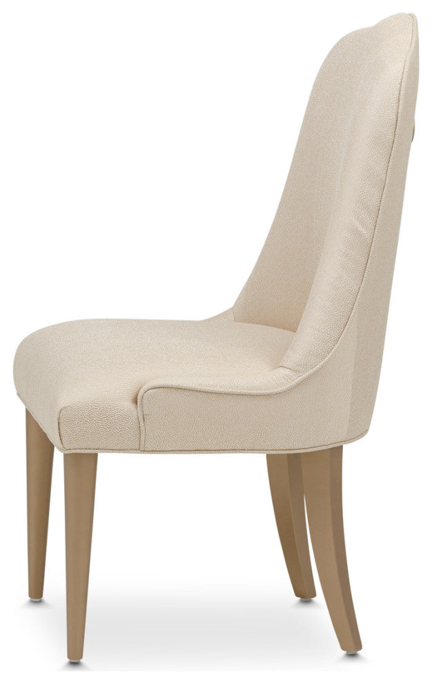 Malibu Crest Dining Side Chair, Set of 2 - Sahara/Burnished Gold