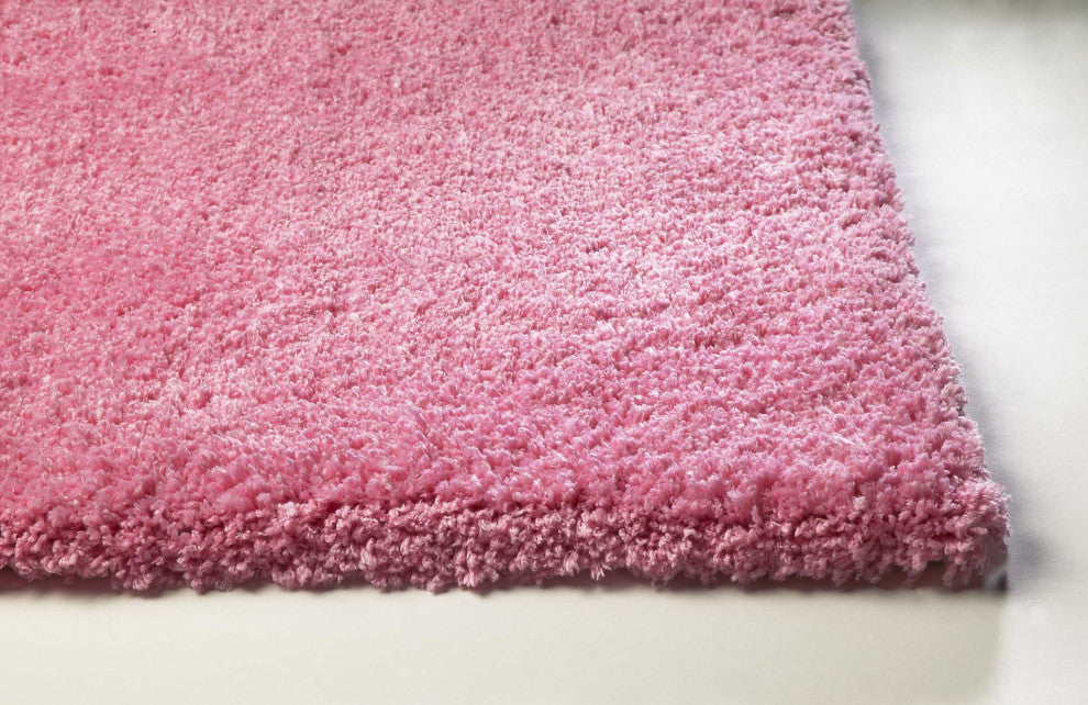 HomeRoots 8' x 11' Bright Hot Pink Shag Area Rug