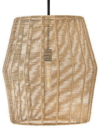 Hinkley Lighting 40387 Luca 1 Light 20"W Lisa McDennon - Black / Camel