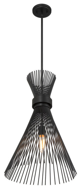 Longfellow 1-Light Pendant, Matte Black