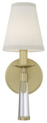 Baxter 1-Light Wall Mount, Aged Brass