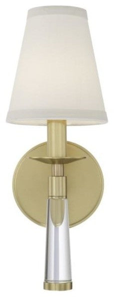 Baxter 1-Light Wall Mount, Aged Brass