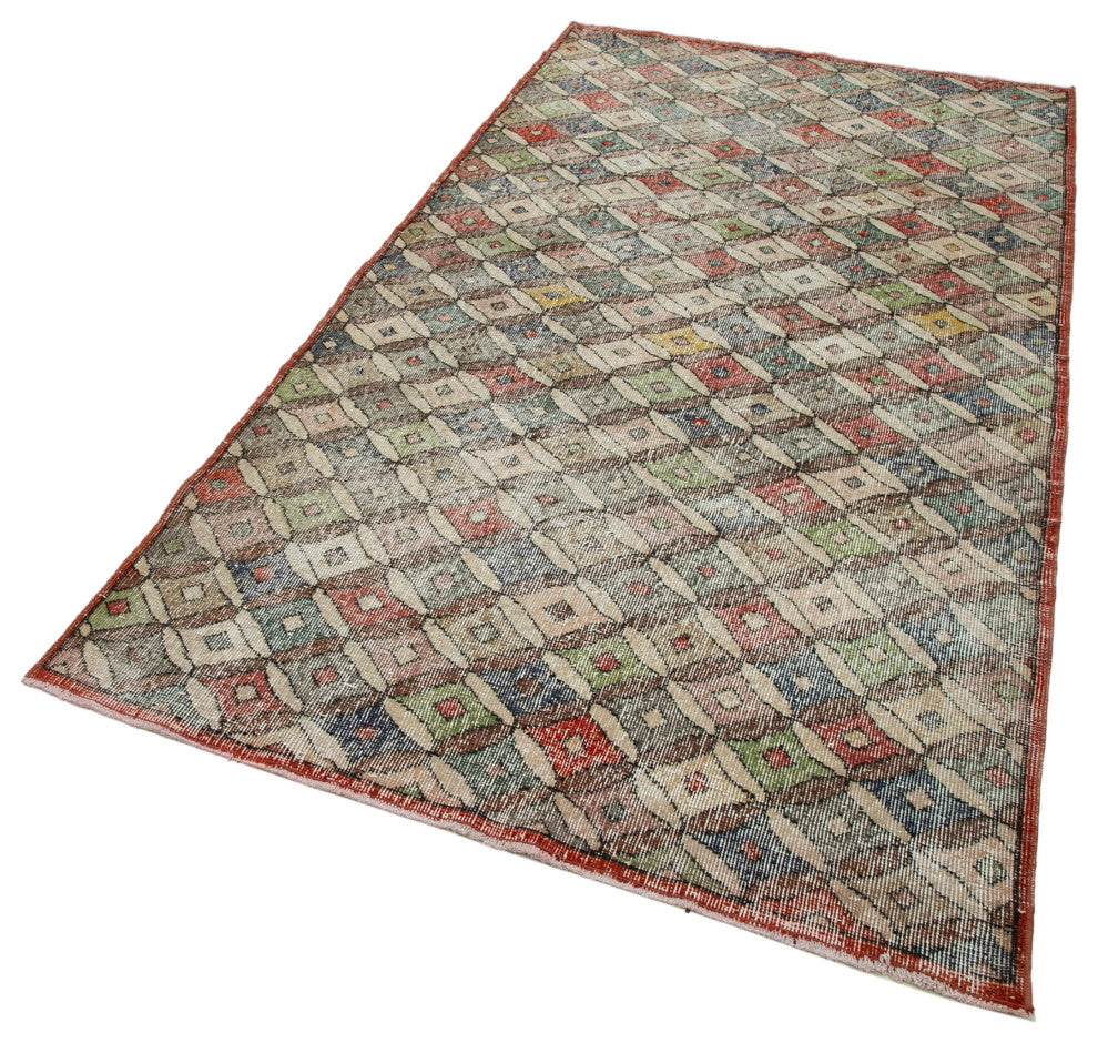 Rug N Carpet - Handwoven Anatolian 4' 4'' x 7' 10'' Vintage Area Rug