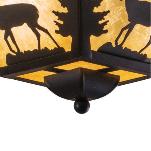 Vaxcel Bryce 14' Flush Mount Burnished Bronze