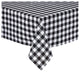 Buffalo Checkered Black 100% Cotton Table Cloth, 60"x104"