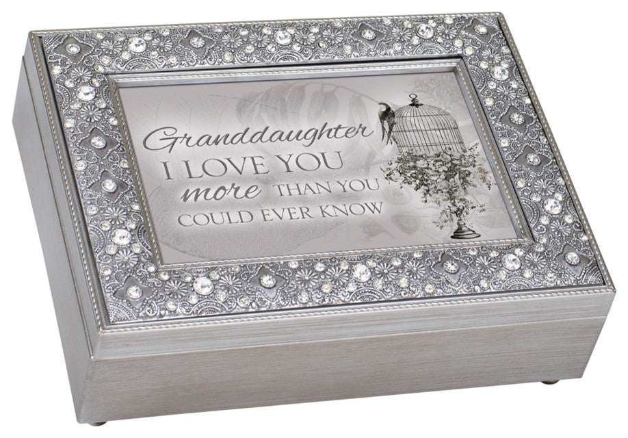 Music Keepsake Box, "Granddaughter Love You More"