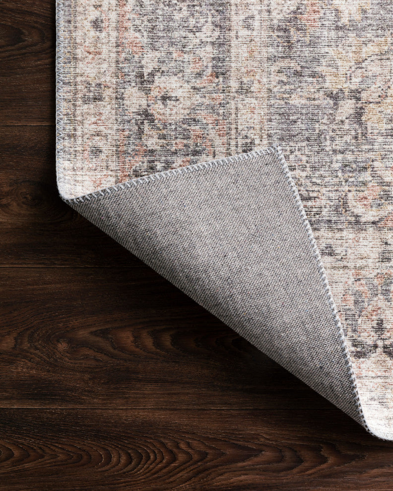 Skye Printed Area Rug by Loloi II, Gray/Apricot, 3'6"x5'6"
