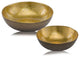 17" Gold and Bronze Aluminum Round Centerpiece Bowl