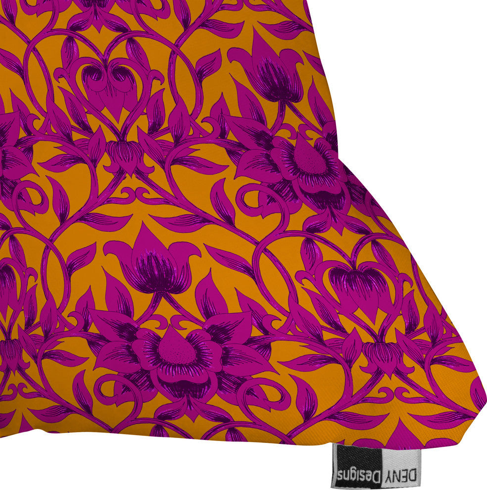 Deny Designs Aimee St Hill Vine Pink Outdoor Throw Pillow