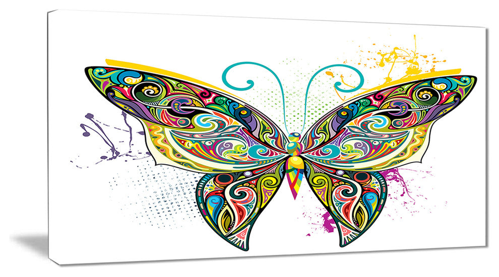 "Openwork Butterfly" Digital Art Canvas Print