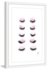 "Rows of Lashes" Framed Painting Print, 30"x45"