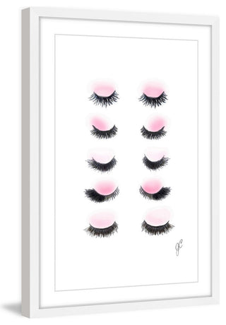 "Rows of Lashes" Framed Painting Print, 30"x45"