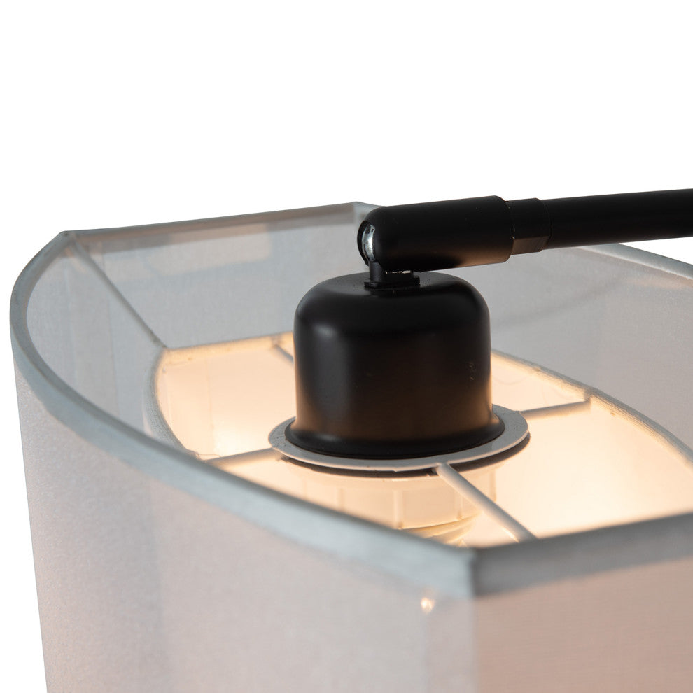 Amarillo 3 Light Arc Floor Lamp - Matte Black