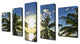 Ready2hangart Chris Doherty 'Niue Palms Sunset' 5-piece Canvas Wall Art