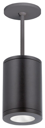 Tube Architectural 5" LED Color Changing Pendant Narrow Beam, Black