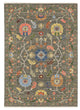 Leoness Persian Floral Indoor Area Rug, Grey, 5'3" x 7'6"
