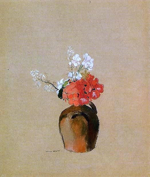Odilon Redon Flowers in a Pot, 20"x25" Wall Decal Print
