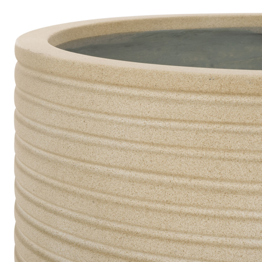 Safavieh Indoor-Outdoor Nardo Planter Pot, Set of 2, Beige
