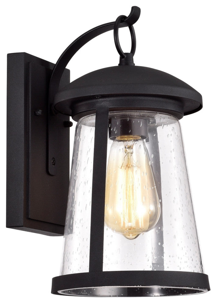 CHLOE Lighting CH2S215BK12-OD1 FREYA Transitional Black Outdoor Wall Sconce