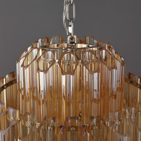 Safavieh Couture Adaline Glass Chandelier Nickel