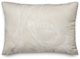 White Marble Pattern 14x20 Indoor/Outdoor Pillow