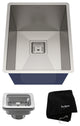 KHU15 Kraus 14 1/2" Bowl Stainless Steel Rectangular Bar/Prep Kitchen Sink