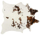 HomeRoots 60" x 84" Tricolor Cowhide Area Rug