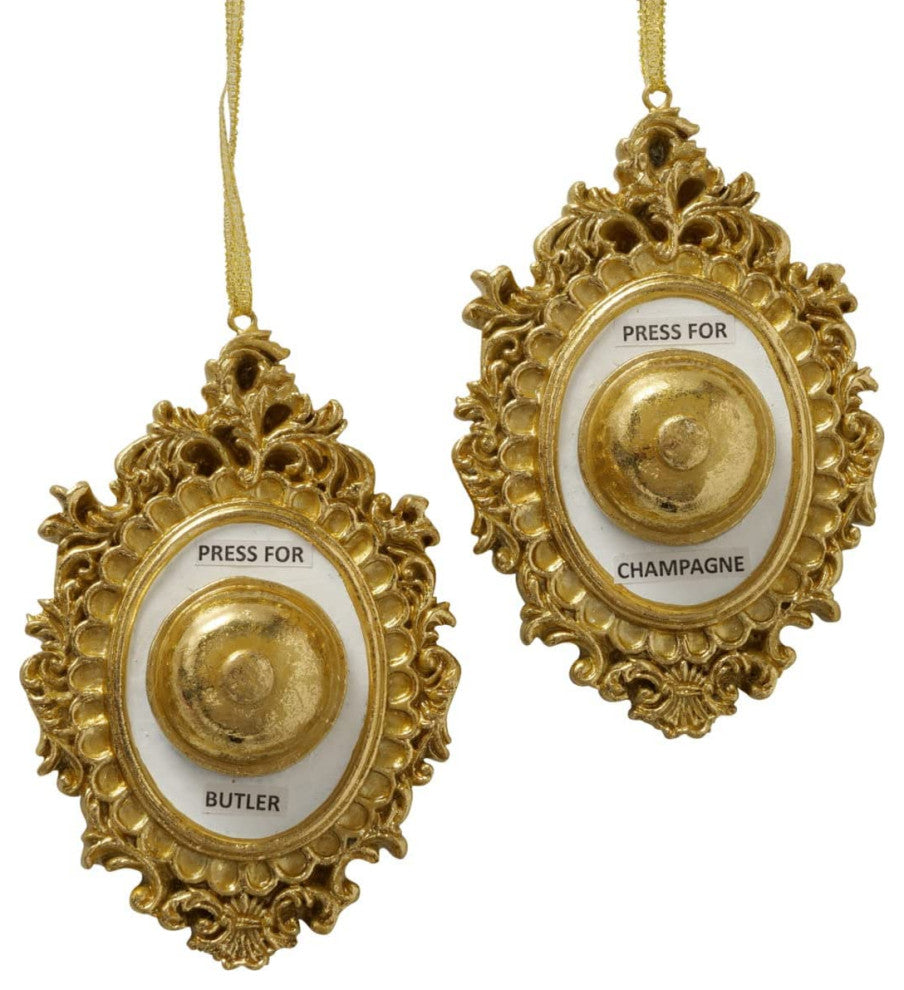 2 Piece Grand Hotel Room Service Ornament