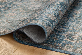 Loloi Washable Anniston Lagoon/Natural Rug, 6'x9'