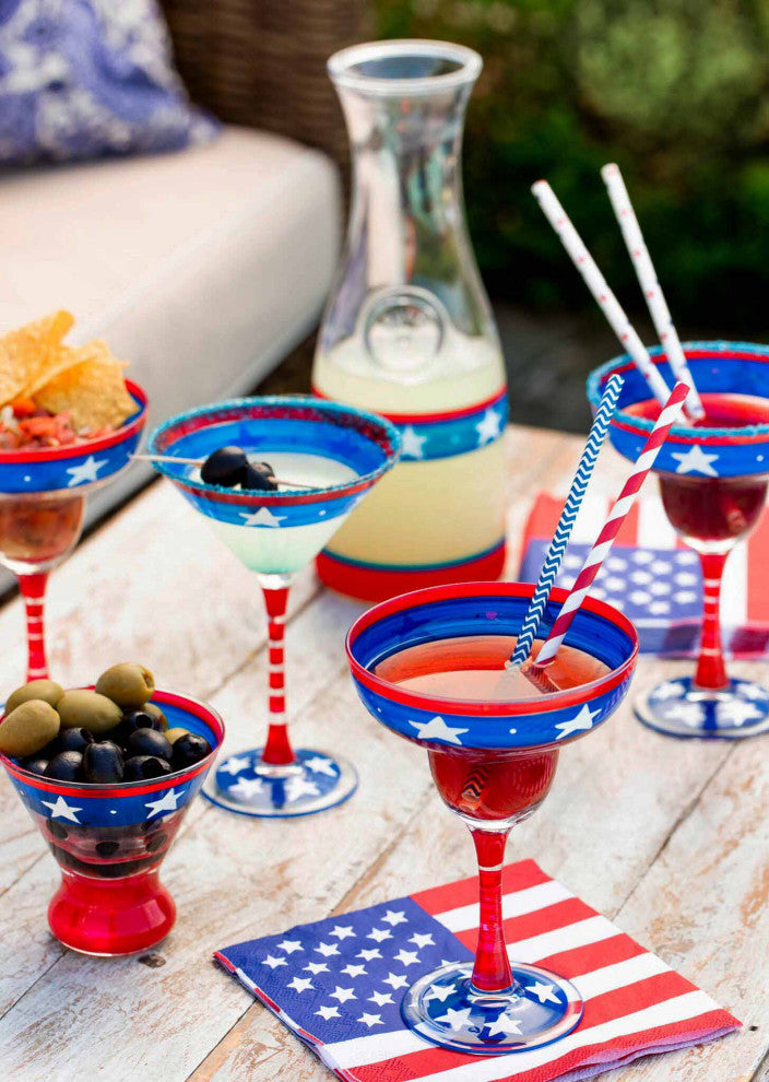 Stars and Stripes Margarita Patriotic Collection, Set of 2