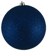 6" Sea Blue Sequin Ball Drilled 4/Bag