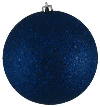 6" Sea Blue Sequin Ball Drilled 4/Bag