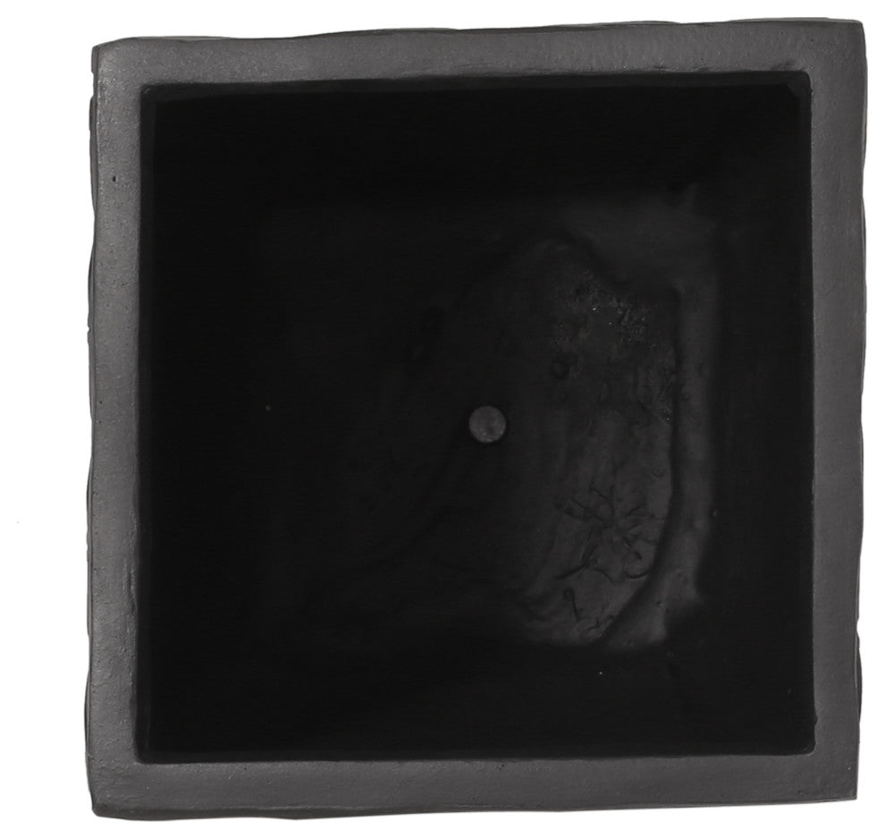 Beadles Outdoor Cast Stone Planter, WxDxH, 12.25wx12.25dx24h