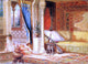 John Z Wood Turkish Room Theater Curtain Sketch Gallery Wrapped Canvas Print