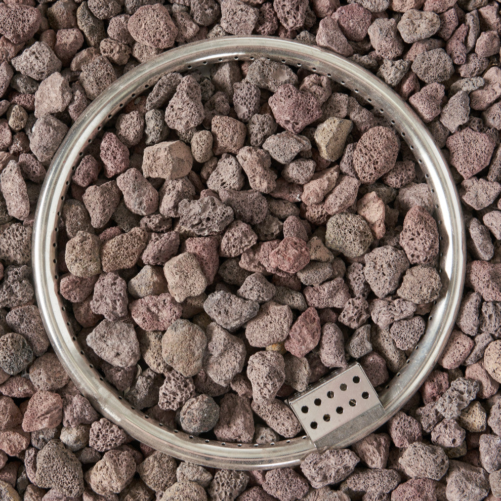 Hearth Outdoor 50,000 BTU Lightweight Concrete Square Fire Pit, No Tank Holder, Light Gray